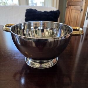 Cuisine-Cookware Command Performance Gold Stainless Steel Bowl with Gold Handles